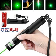 Green - Laser Pointer Pen Rechargable 532nm Beam Light Laser 1000 Meters w/ Box~