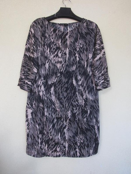 Women Laura Ashley Dress Beige Polyester L-XL