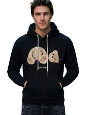 PALM ANGELS Kill The Bear Tufted Cotton Hoodie - Size M 38