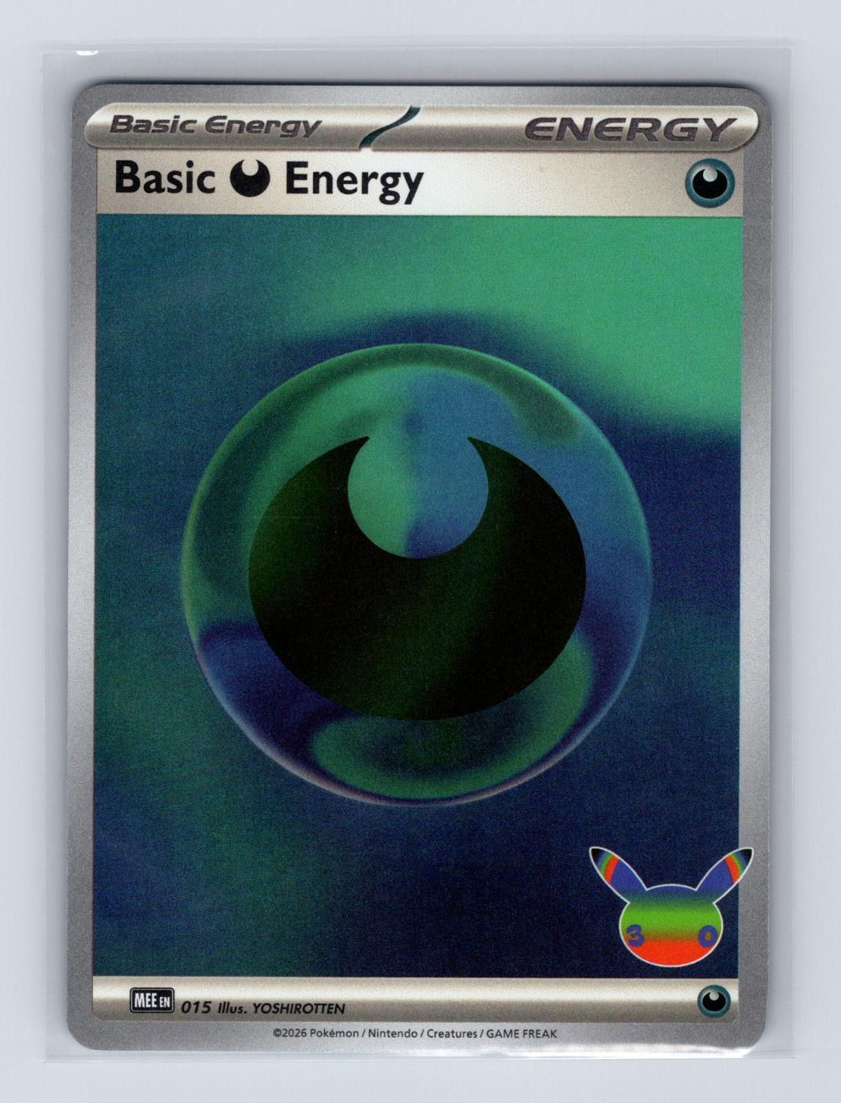 Darkness Energy (30th Celebration) 015 Pokemon MEE: Mega Evolution Energies NM