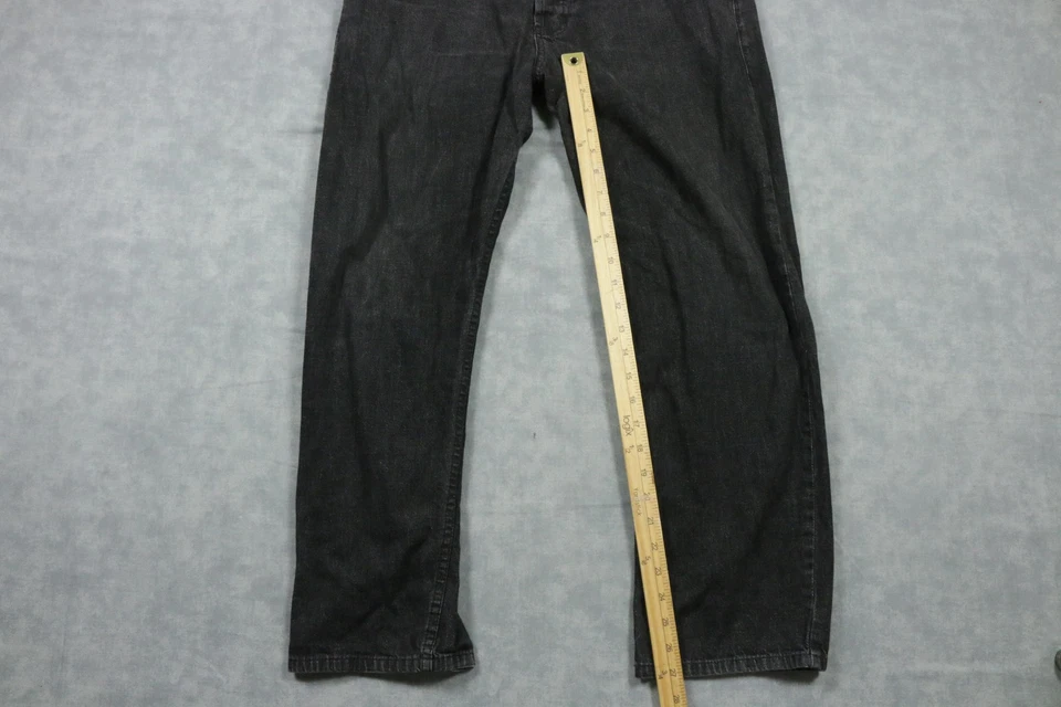 Naked & Famous Jeans Mens 36 Black Gray WeirdGuy Grandrelle Denim 100% Cotton - Image 3 of 4