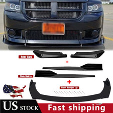 Front Bumper Lip Chin Spoiler Body Kit Splitter Side Skirt For Dodge Caliber