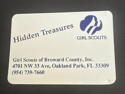 Girl Scouts Identification & Address Expandable Compact List For Wallet 