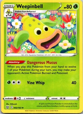 Weepinbell - SWSH05: Battle Styles 002/163 - Uncommon -