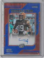 Cedric Tillman 2023 Contenders Optic Blue Prizm R.O.Y. Contenders Rc Auto (51/75