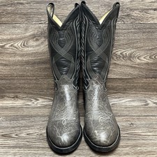 Tony Lama Black Label Vintage 8502 Grey Western Boots Men’s Size 9B Tony Lama Gray Boots for Men for Sale | Shop New & Used  main image 3