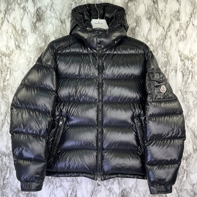 Moncler Maya Jacket Black Men Size Fits 4XL Puffer Coat