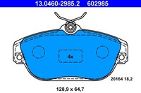 Bremsbelagsatz FÜR Volvo 940 Kombi (945), Volvo 740 (744) - ATE 13.0460-2985.2