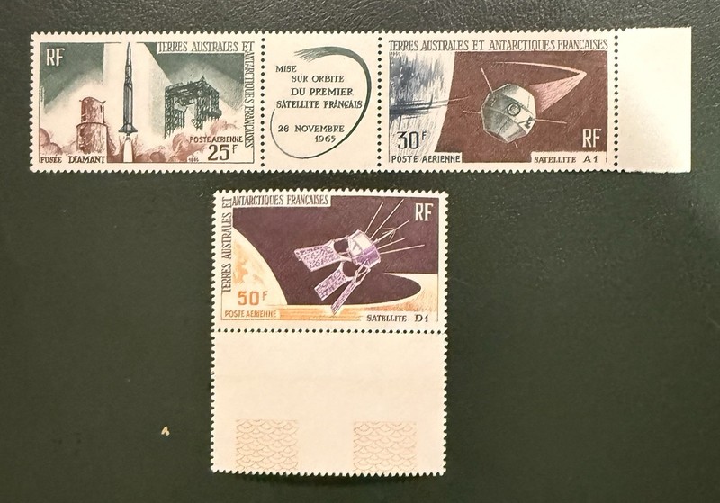 Terres Australes Et Antarctiques Francaise Stamps MNH Space Satellites A 1 & D 1