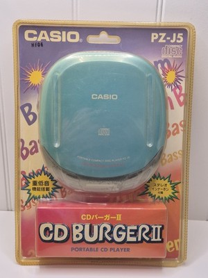 Casio CD Burger Vintage Portable CD Player New Old Stock