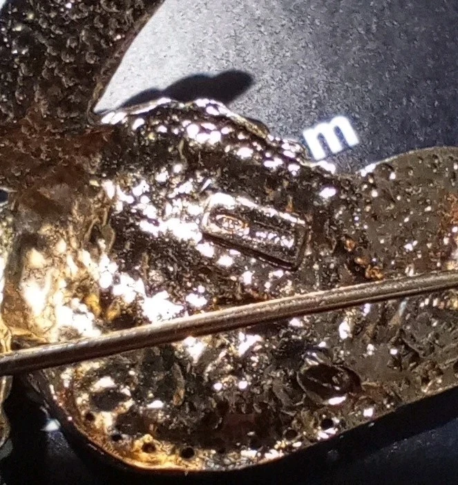 Spilla Aquila Vintage Anni 70 Con Zirconi Argento 800 - Immagine 4 di 4