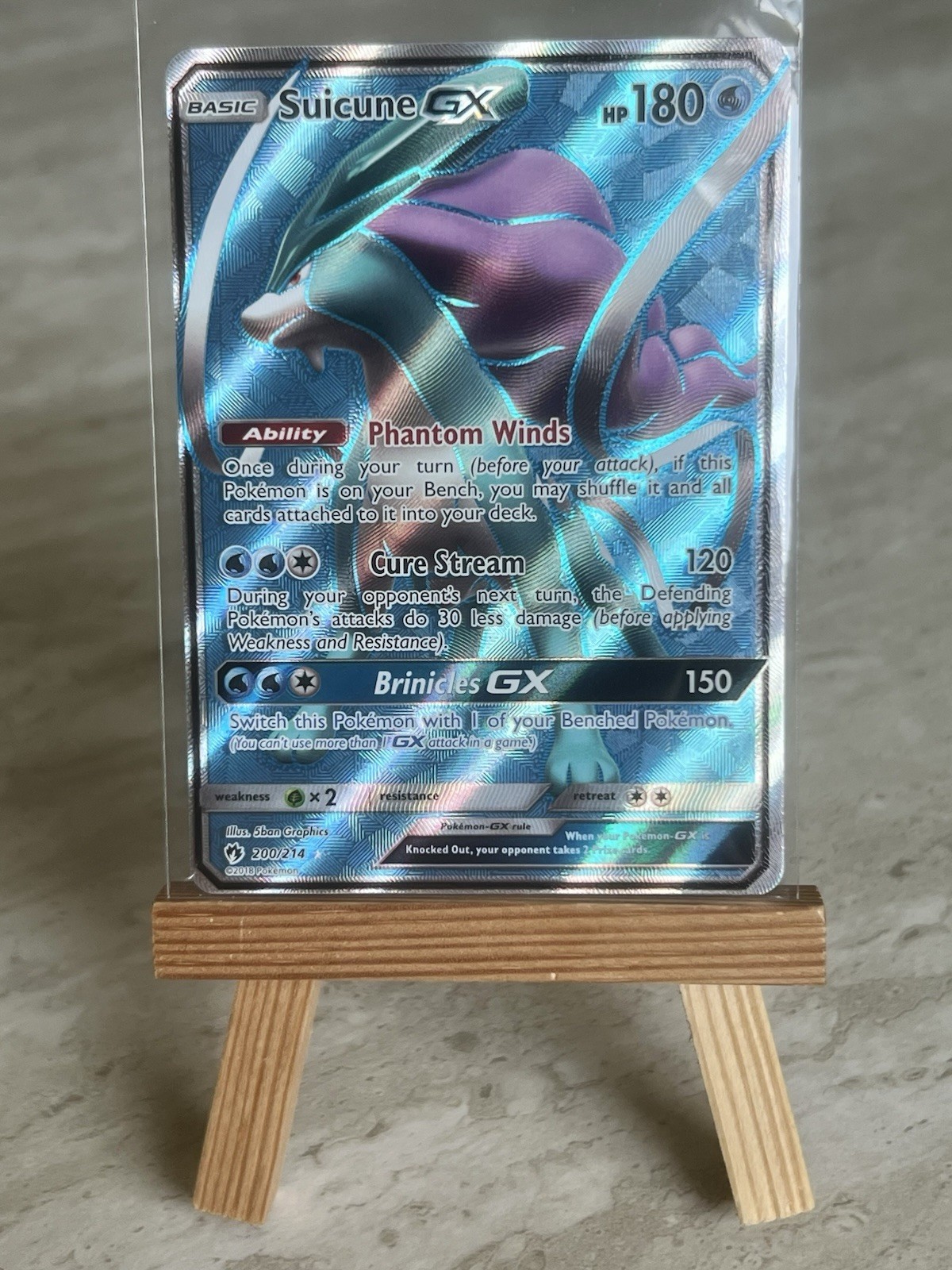 Pokémon TCG Suicune GX 200/214 Lost Thunder Full Art Ultra Rare (English) -LP(+)