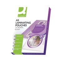 Image of Q-Connect A5 Laminating Pouch 250 Micron (Pack of 100) KF04108