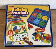 Lakeshore Building Fractions Activity Center COMPLETE Set Excellent Condition