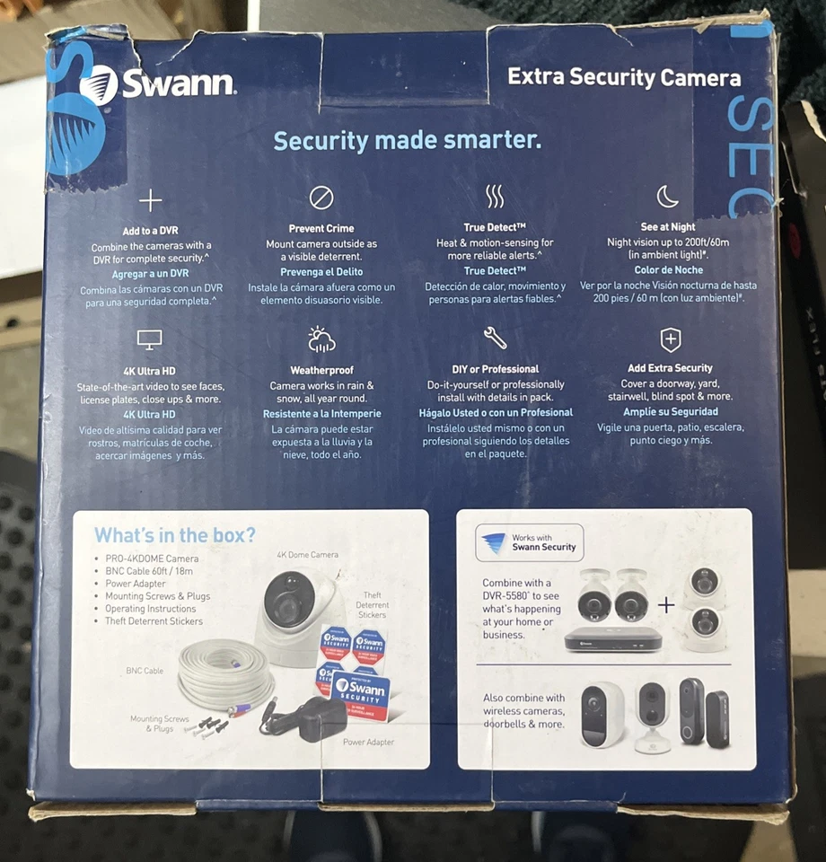 Swann 4K HD Thermal Motion Dome Camera SWPRO-4KDOME - Bluetooth, Weatherproof - Image 3 of 4