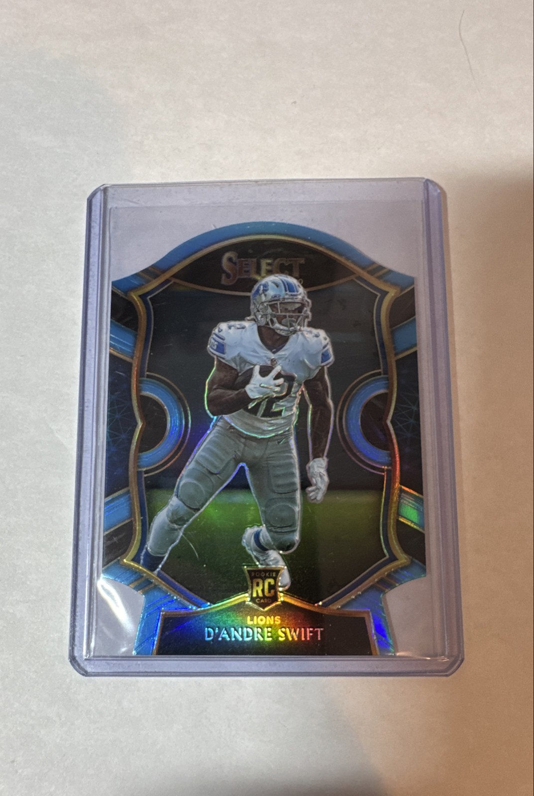 2020 Panini Select - Concourse D'Andre Swift #51 Light Blue Prizm Die-Cut (RC)