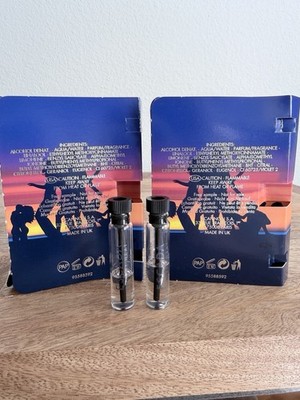 QTY 2 Vintage ESCADA SUNSET HEAT FOR MEN EDT SAMPLE VIAL TRAVEL SIZE MINI Vial