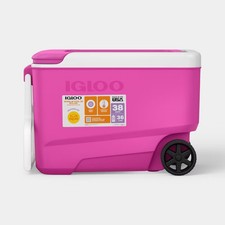 Sun Squad Wheelie 53 Cans/38qt Rolling Cooler - Pink Fizz