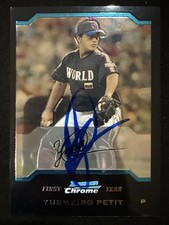 2004 Bowman Chrome Draft Yusmeiro Petit Signed Card BDP141 Mets Autograph RC