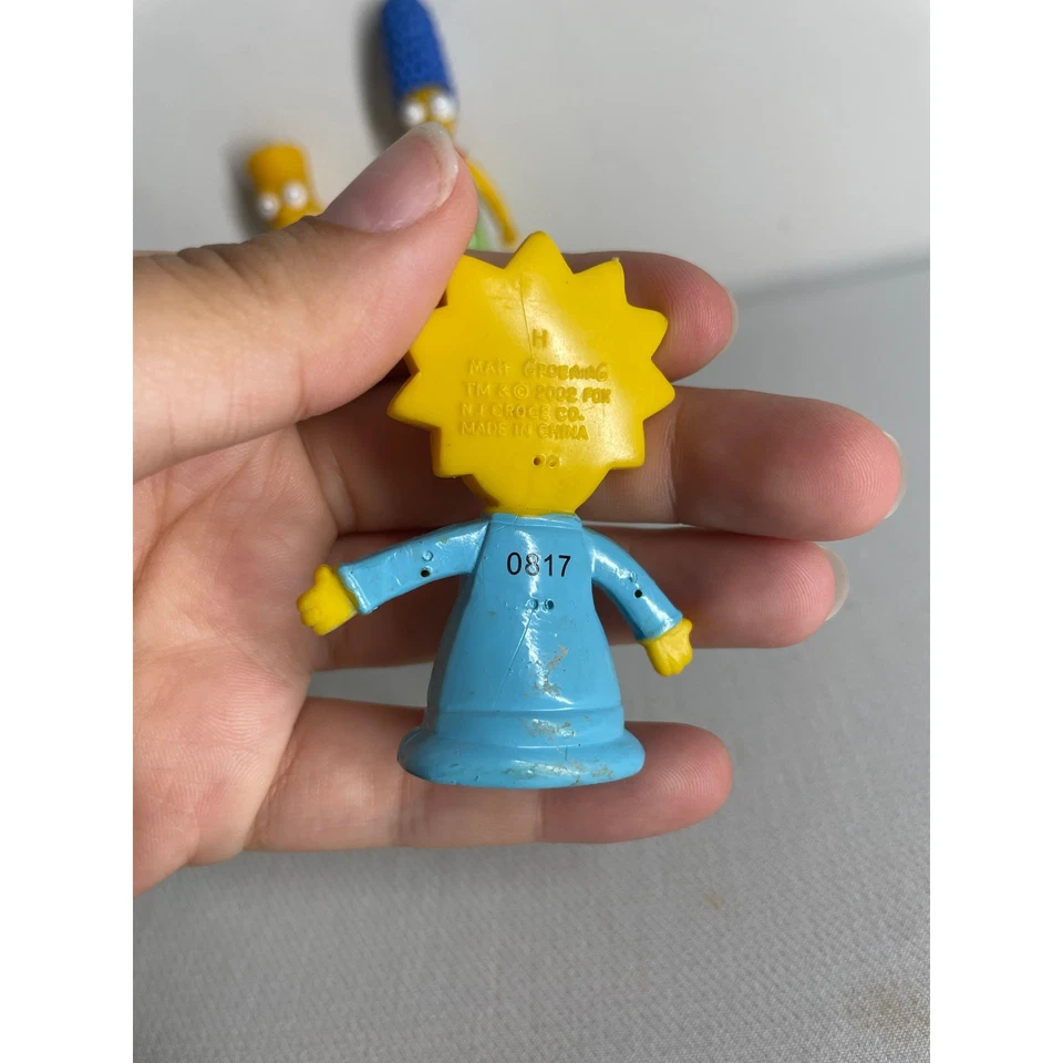 Lote de 3 figuras de acción Mattel The SIMPSONS Marge, Bart y Maggie 2002  Foto 4 de 4