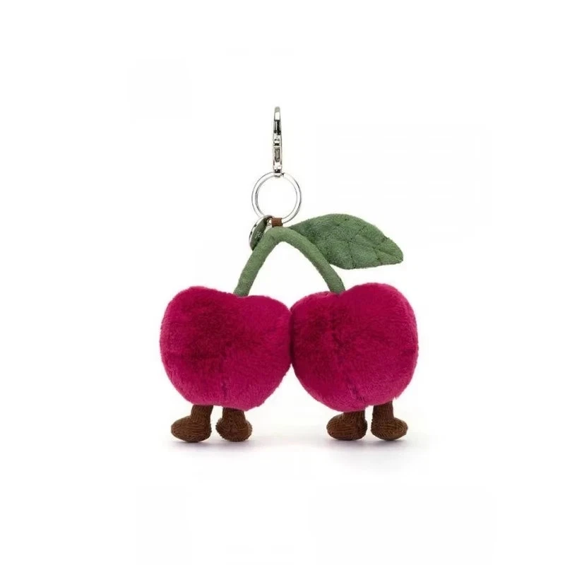 Jellycat Amuseables Cherries Bag Charm Key Chain Plush Cute Gift New with Tags - Image 3 of 3