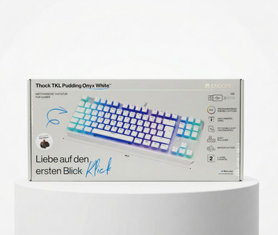 Endorfy Thock TKL Pudding Gaming Tastatur DE Layout