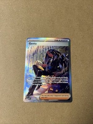 Geeta 218/197 Ultra Rare Holo Full Art Pokémon Obsidian Flames NM/Mint
