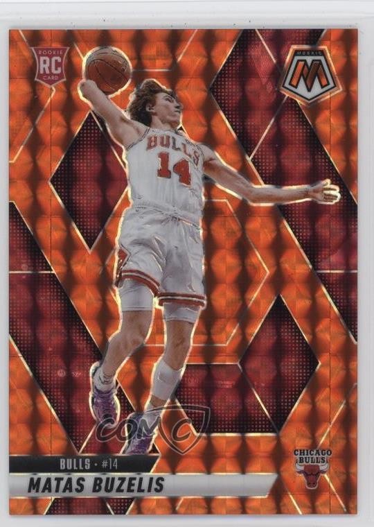2024-25 Panini Mosaic Rookies Orange Prizm 158/249 Matas Buzelis #223 19jf