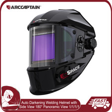 ARCCAPTAIN Welding Helmet Auto Darkening W/ Side View Wide Shade for TIG MIG ARC