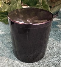 Natural BLACK MARBLE  ROUND SHAPE  handmade pet urn  memorial  dog cat ashes