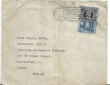 VATICAN  60 lire BLUE ON 1953 TYPED COVER WITH MESSAGE ENCLOSED MY REF 737