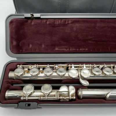 YAMAHA YFL-221 Student Flute Nickel Silver Plated with Hard Case +