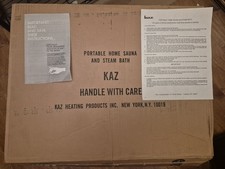 KAZ PORTABLE HOME SAUNAAND STEAM BATH New in Boxbut Missing Frame