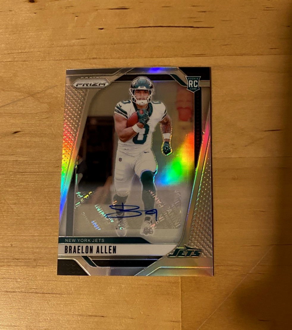 2024 Panini Prizm BRAELON ALLEN #311 Auto RC Silver Rookie Jets