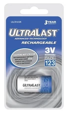 NABC UltraLast Lithium Ion CR123 Photo Camera Battery (ulcr123r)
