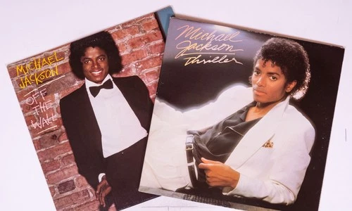 MICHAEL JACKSON 2 LP LOT - THRILLER/Off The Wall original epic vinyl albums