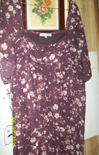 Wallflower Cottagecore Brown Floral Dress XXL Feminine Romantic Boho Scoop Neck