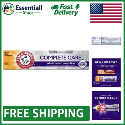 Whitening Fresh Mint Toothpaste with Fluoride - Complete Care 6 oz (2 Pack)