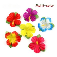 36 Pcs Artificial Silk Hibiscus Flowers Vibrant Tropical Party Home Decor
