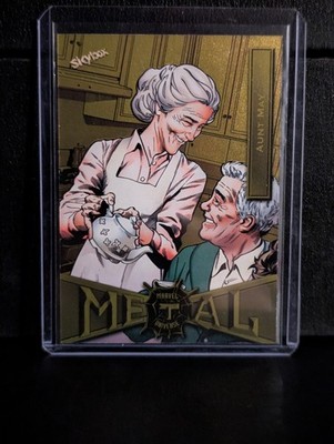 2021 Skybox Marvel Metal Universe Light FX Yellow Parallel Card #6 Aunt May SP