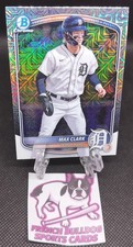 2025 Bowman #BCP-24 MAX CLARK Chrome Prospects Mojo Refractor Detroit Tigers MLB