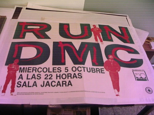 RUN DMC ORIGINAL POSTER TOUR Spain Madrid 1988 26x35´´ (26)