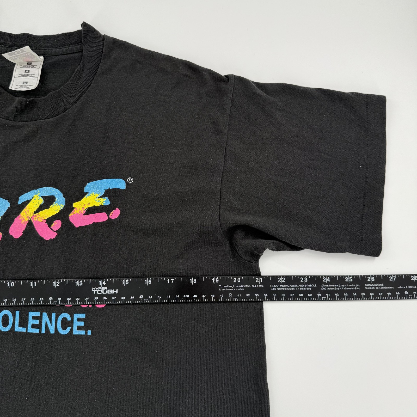 Vintage DARE Shirt Mens Large Black Made USA To Resist Drugs And Violence 90s