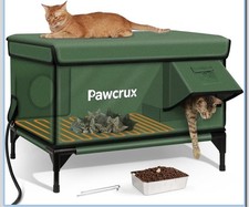 Weatherproof Heated Cat House For Outdoor In Winter 29.0"L x 17.0"W x 20.0"H