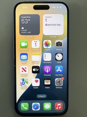 Mint Apple iPhone 16 - 128 GB - Ultramarine (T-Mobile) MYAT3LL/A *READ* For Part