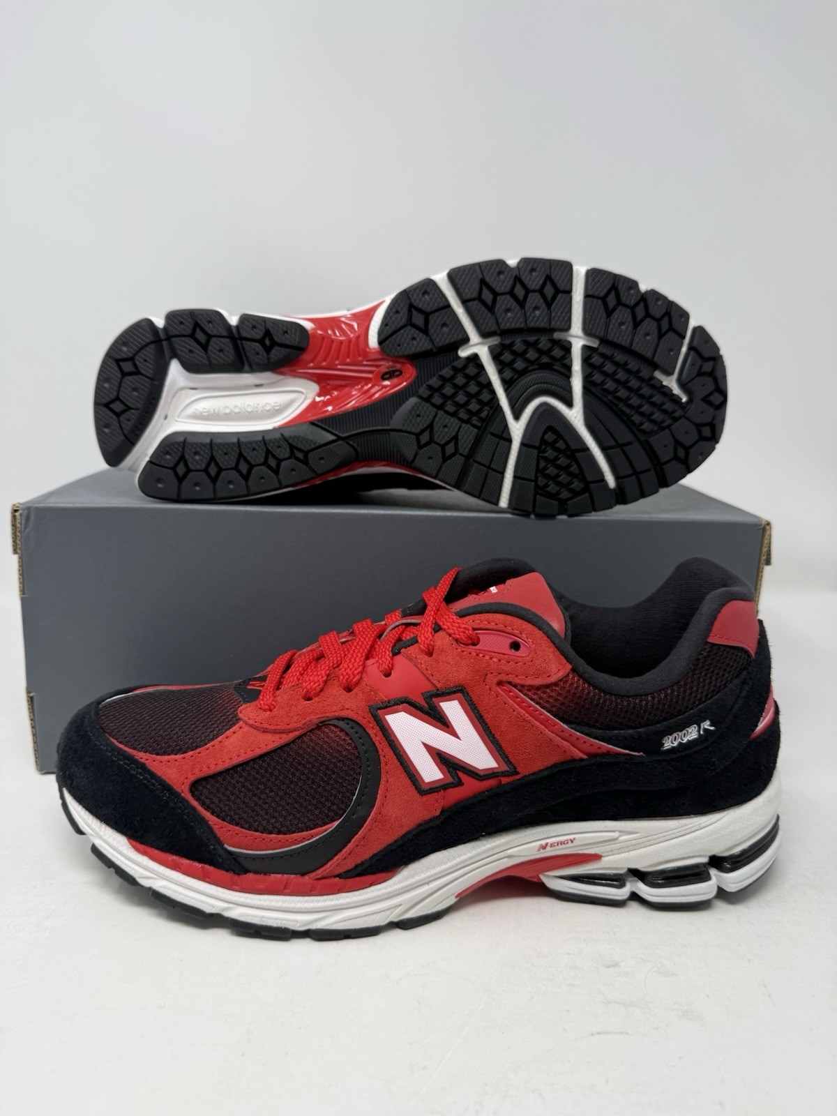 New Balance 2002R True Red Black Lace Up Casual Sneakers U2002RZA Men's Sizes
