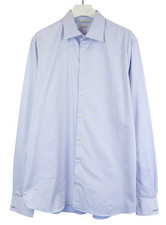 SUITSUPPLY Egyptian Cotton Extra Slim Fit Formal Shirt Men's 48-L Long Sleeve