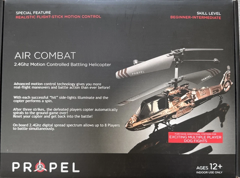 NEW NIB PROPEL Air Combat 2.4Ghz Motion-Controlled RC Battling Helicopters L@@K! - Image 2 of 4