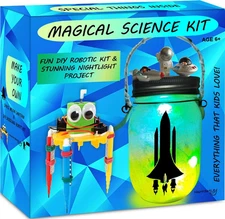Make Your Own Space Night Light & DIY Robotic Kit Best Present for Boys Ages 6 7