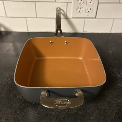 New  Gotham Steel Deep Square Pan, Non-stick Ceramic, 9.5-in, 6105